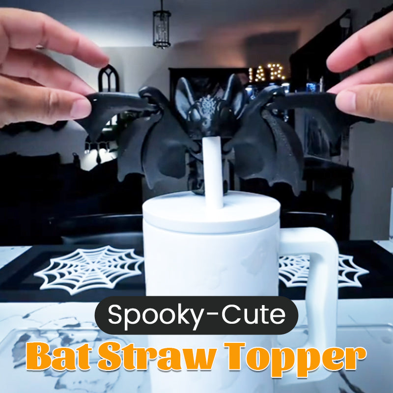 π¦ Spooky-Cute Bat Straw Topper