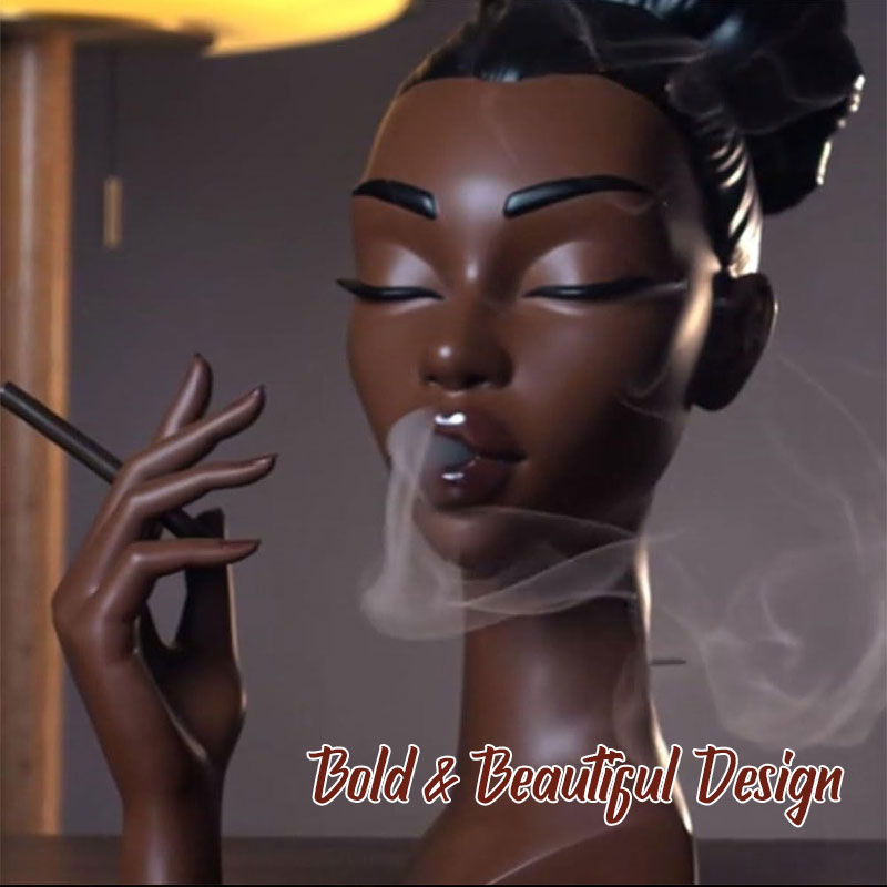 Black Lady Incense Burner Creative Ornaments