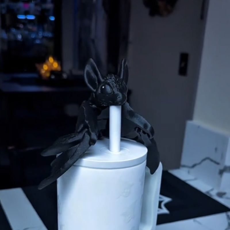 π¦ Spooky-Cute Bat Straw Topper