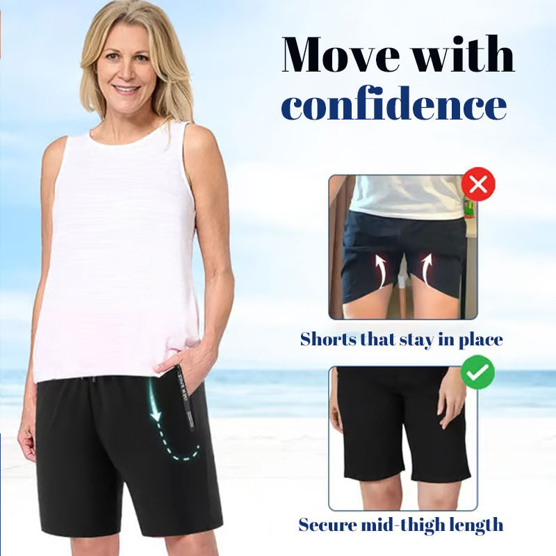 ⌛This week's special offer🧊Keeps you cool all sommaren❄️🩳Fast-drying stretch shorts made of ice silk
