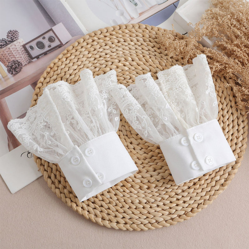 French Vintage-Style Lace Faux Cuffs