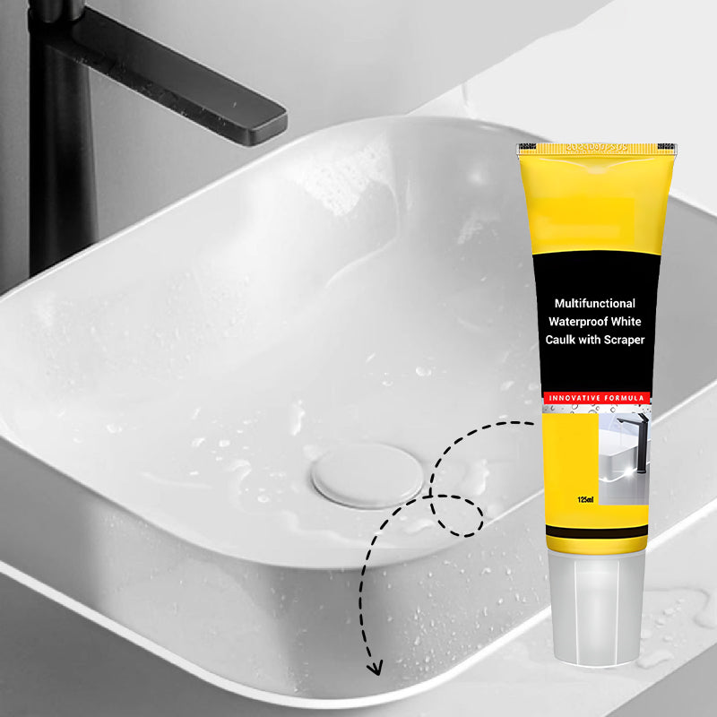 💥Multifunctional waterproof white sealant with scraper