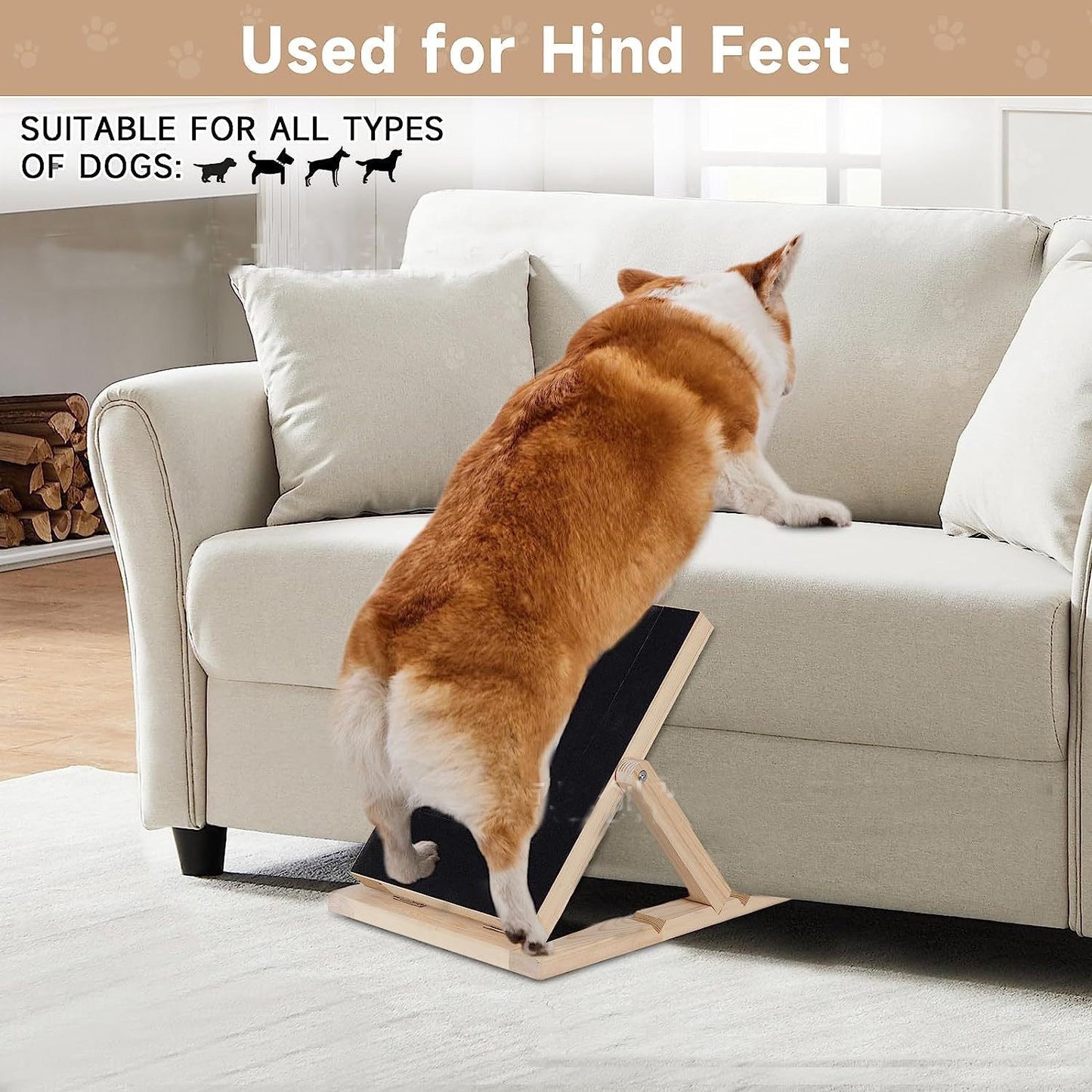Wooden Dog Scratching Post