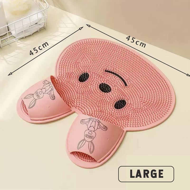 Silicone Rabbit Foot Rubbing Pad Foot Washing Massage Pad