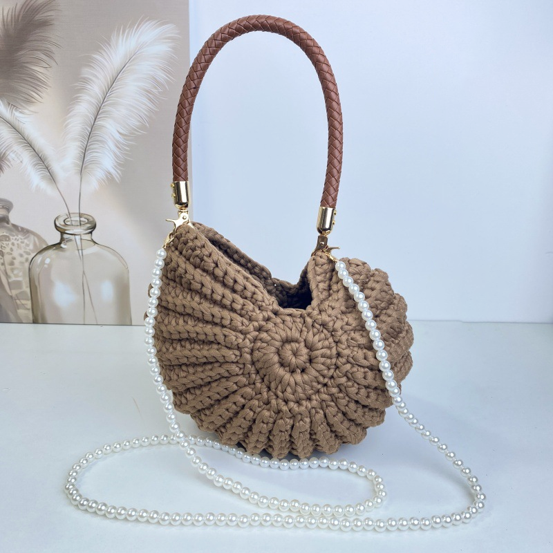 Hand-crocheted Seashell Bag