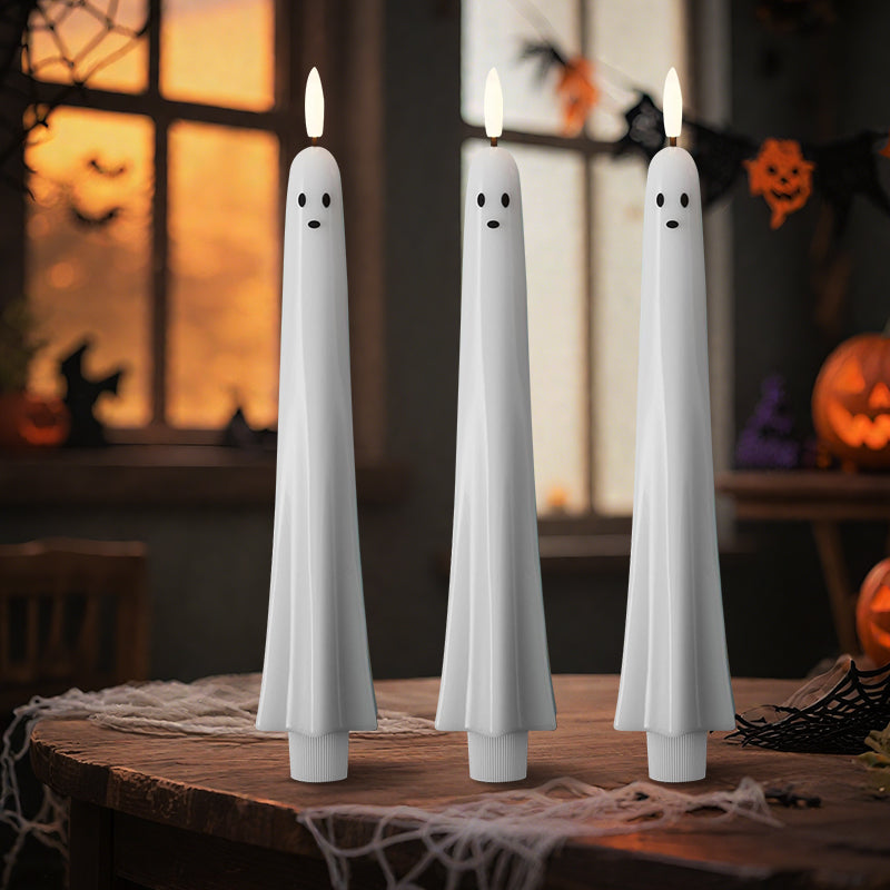 Remote Control Ghost Face 3D Flashing Candle Light
