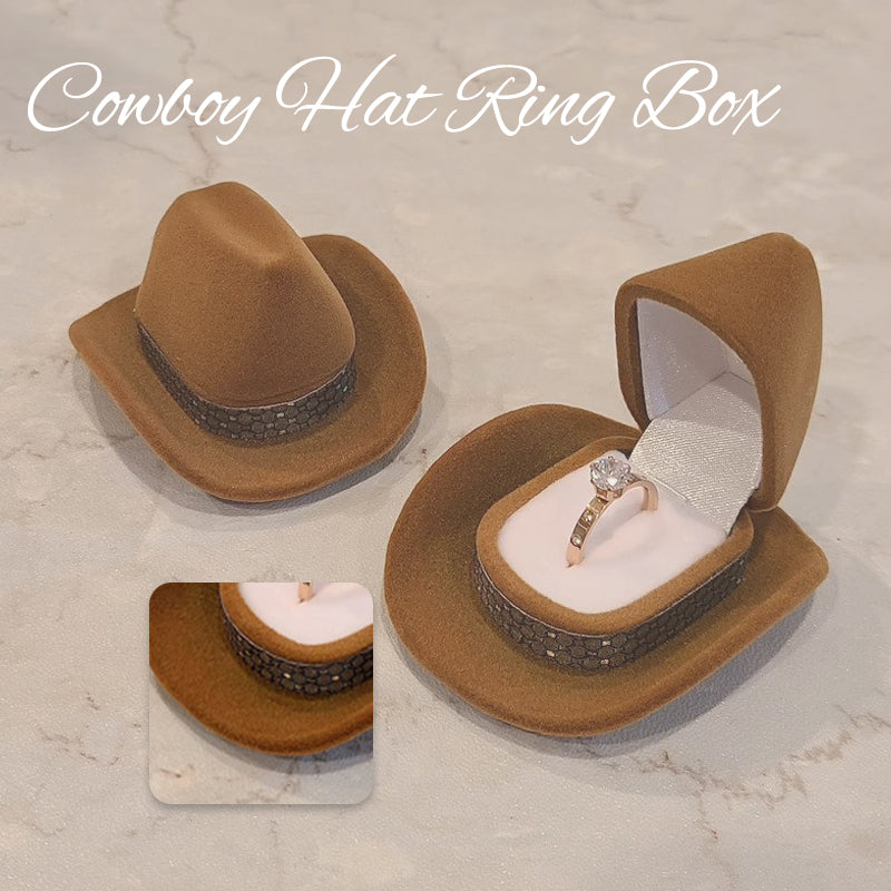 Cowboy Hat Ring Box