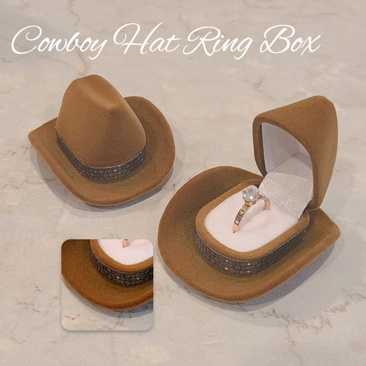 Cowboy Hat Ring Box