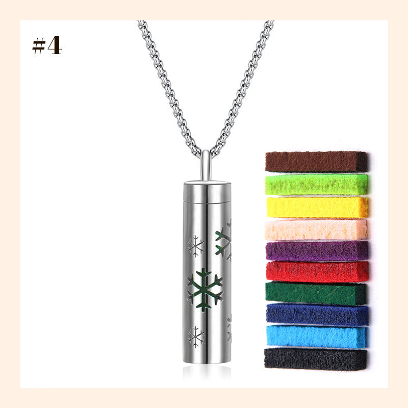 Aromatherapy Cutout Necklace Perfume Diffuser