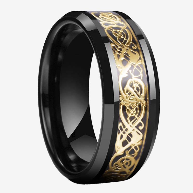 ✨Dragon Pattern Titanium Steel Ring｜A Symbol of Texture and Power✨