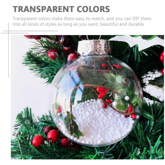 🎄 Clear Christmas Ornament Balls