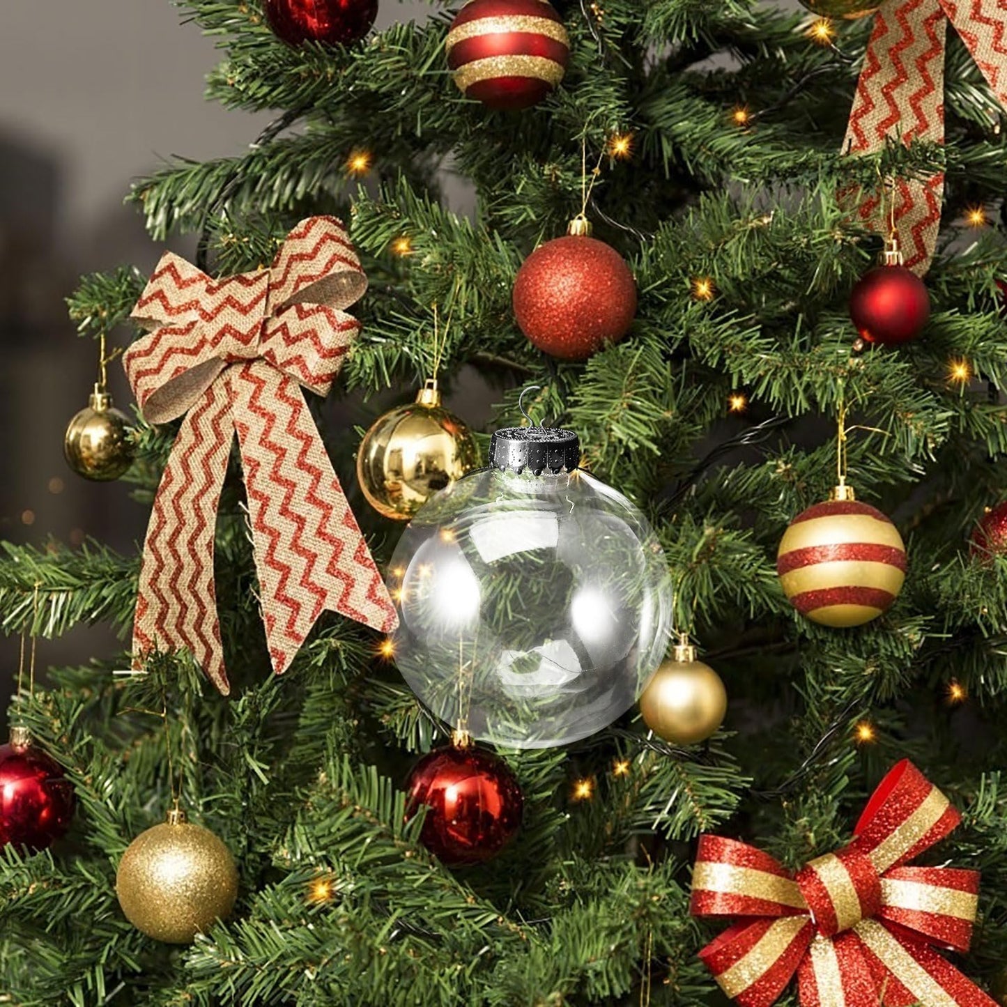 🎄 Clear Christmas Ornament Balls