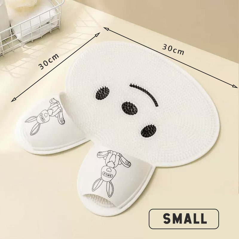 Silicone Rabbit Foot Rubbing Pad Foot Washing Massage Pad