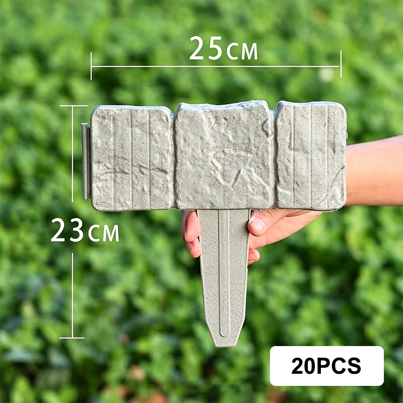 Instant Curb-Appeal Stone-Look Border Panels
