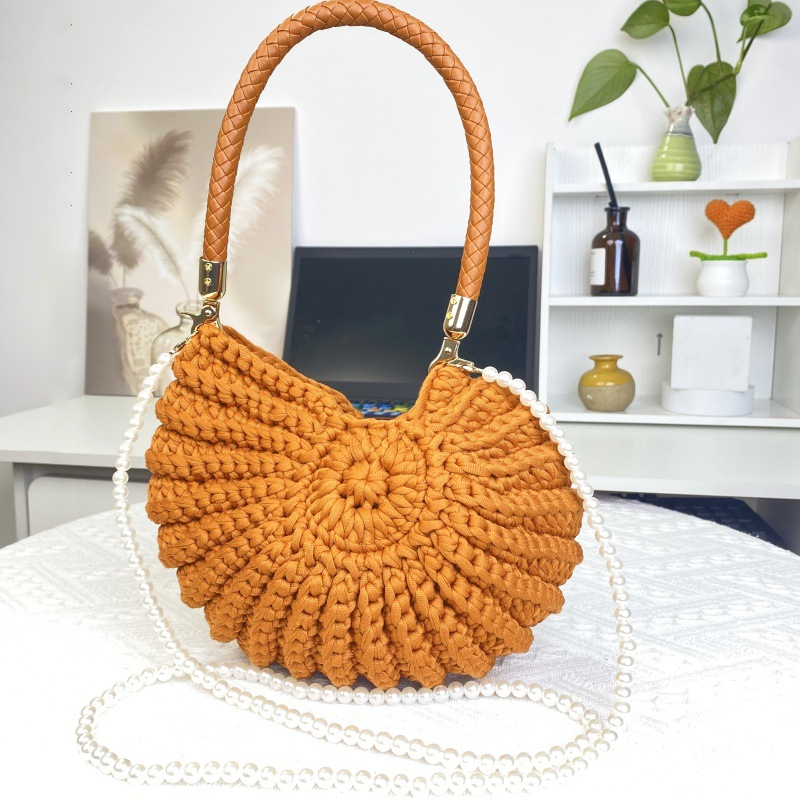 Hand-crocheted Seashell Bag