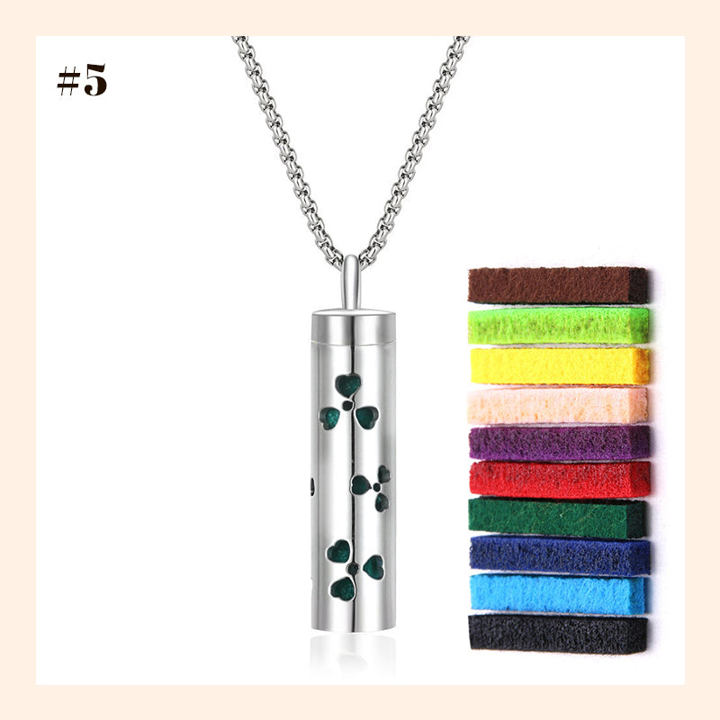 Aromatherapy Cutout Necklace Perfume Diffuser