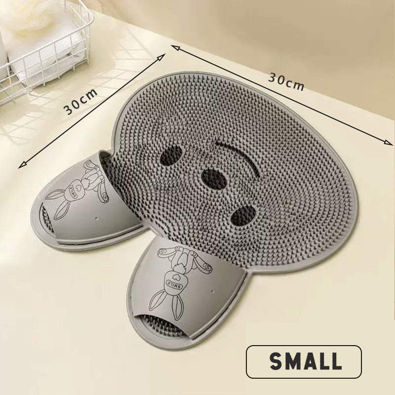 Silicone Rabbit Foot Rubbing Pad Foot Washing Massage Pad