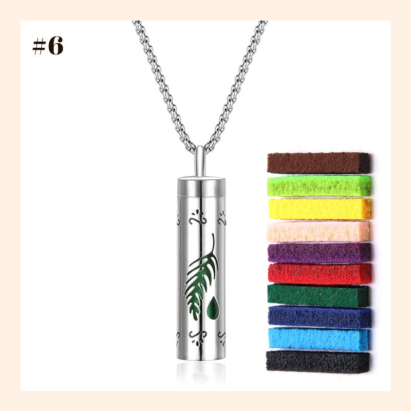 Aromatherapy Cutout Necklace Perfume Diffuser