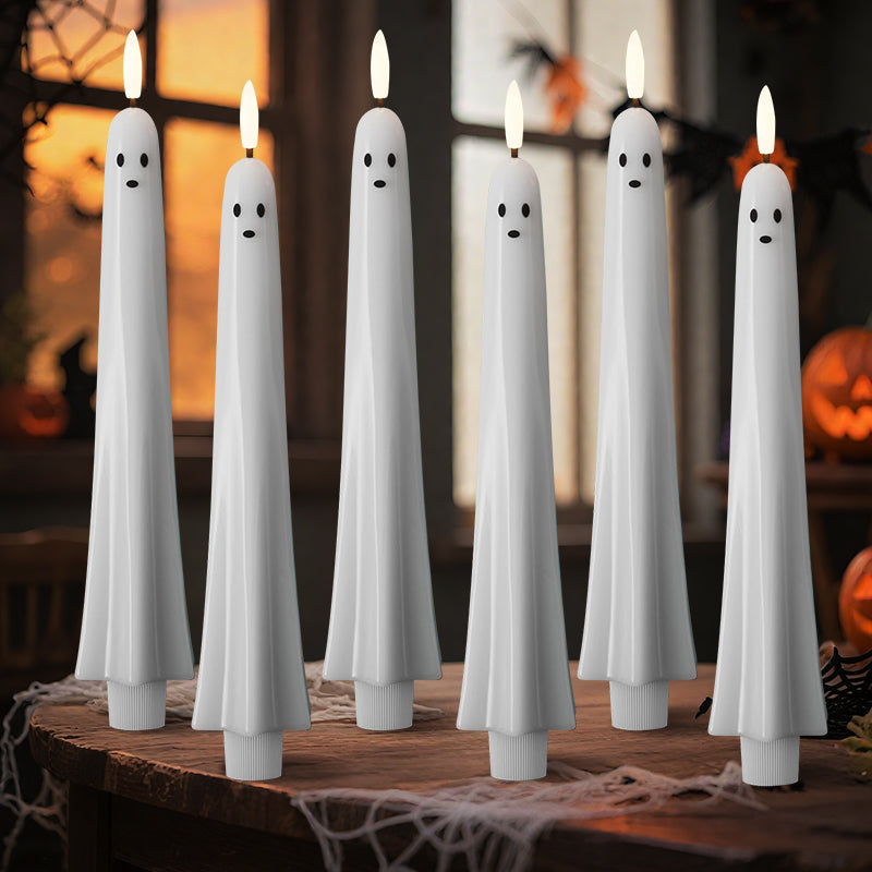 Remote Control Ghost Face 3D Flashing Candle Light