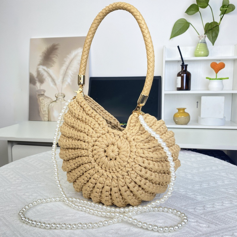 Hand-crocheted Seashell Bag