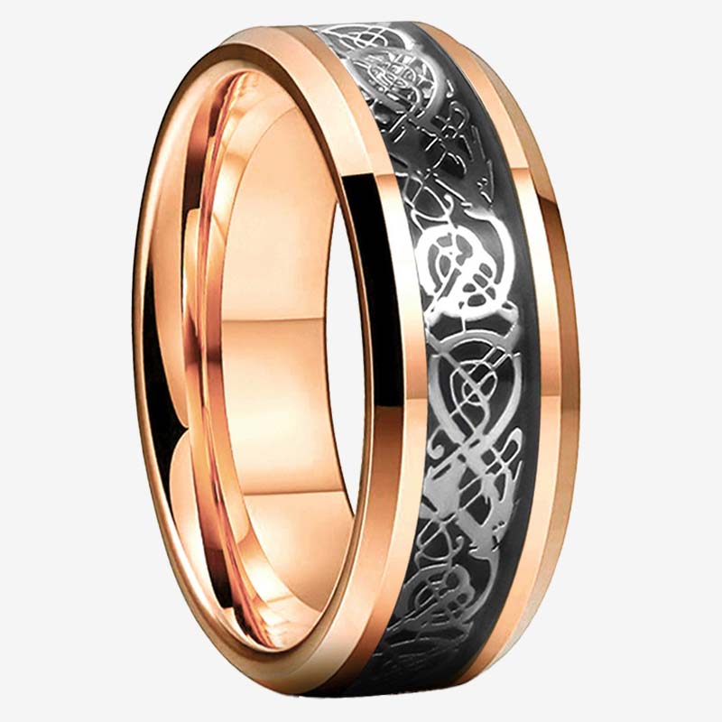 ✨Dragon Pattern Titanium Steel Ring｜A Symbol of Texture and Power✨