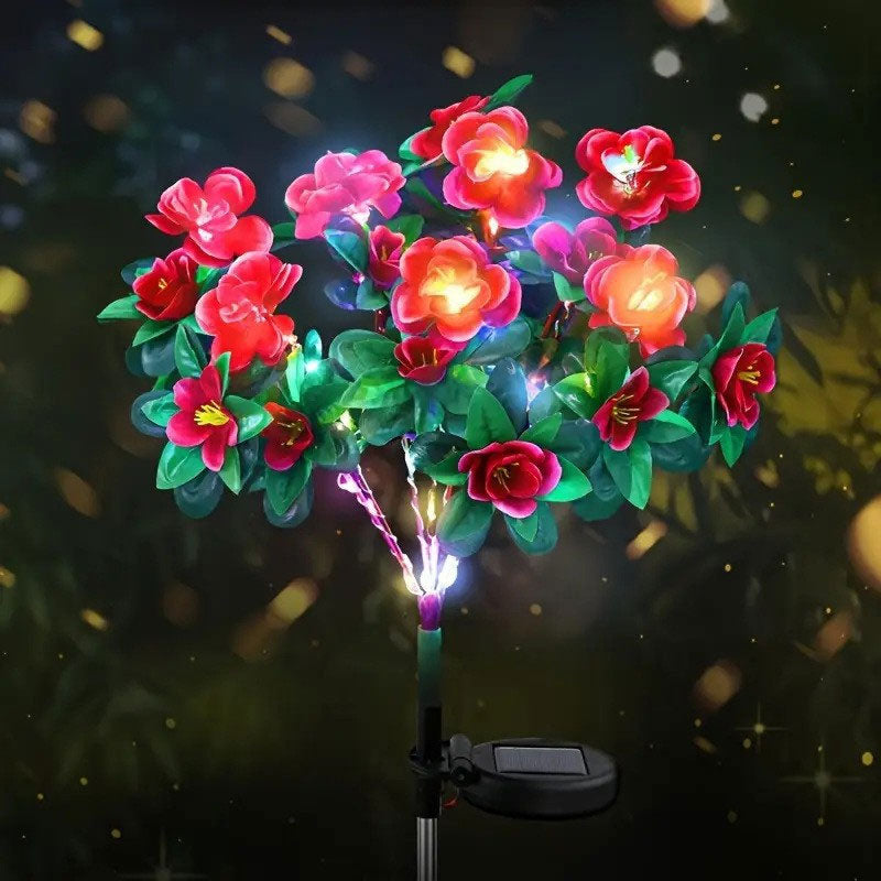 Solar Azalea Garden Stake Light