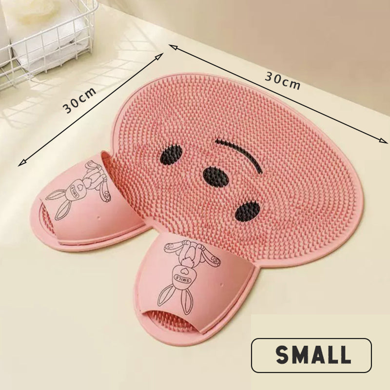 Silicone Rabbit Foot Rubbing Pad Foot Washing Massage Pad