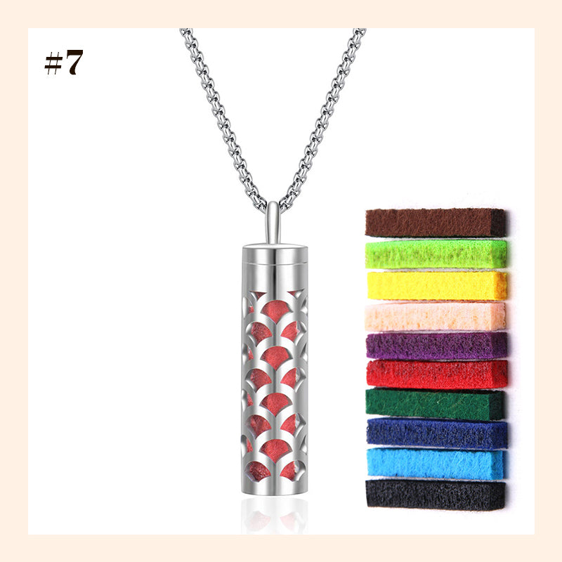Aromatherapy Cutout Necklace Perfume Diffuser