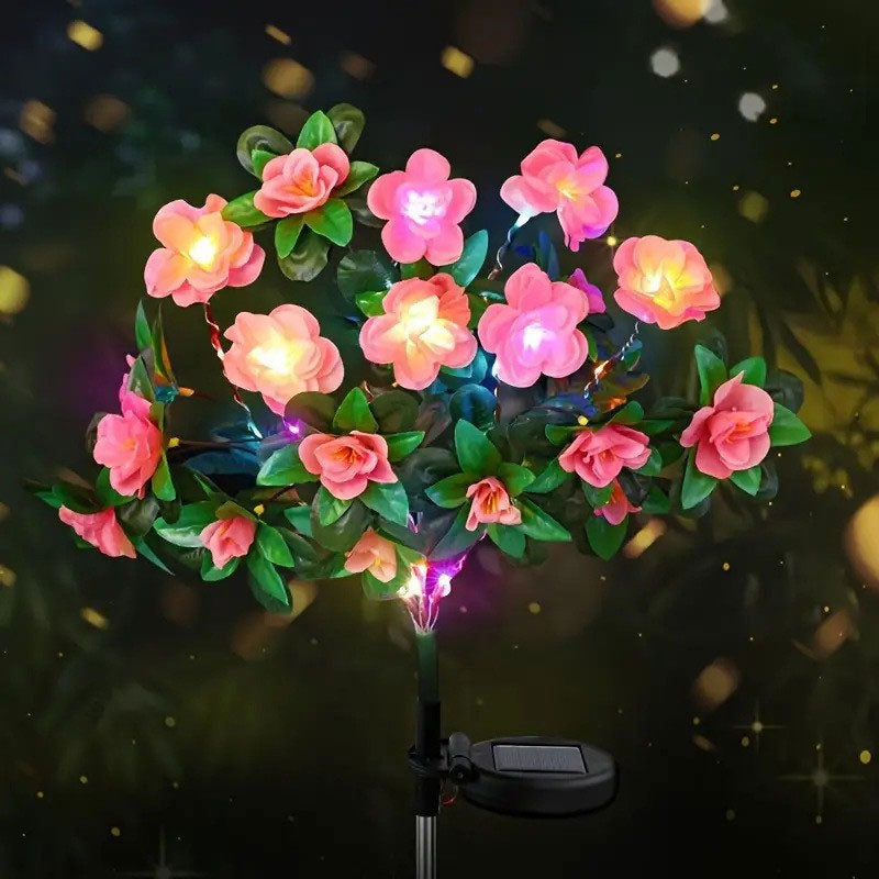 Solar Azalea Garden Stake Light
