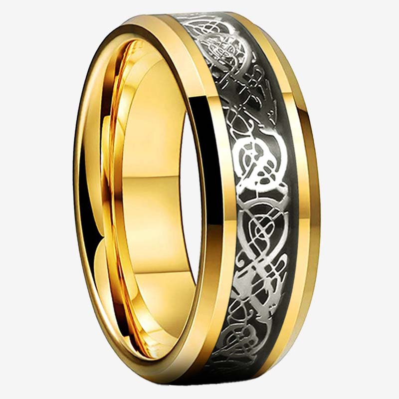 ✨Dragon Pattern Titanium Steel Ring｜A Symbol of Texture and Power✨