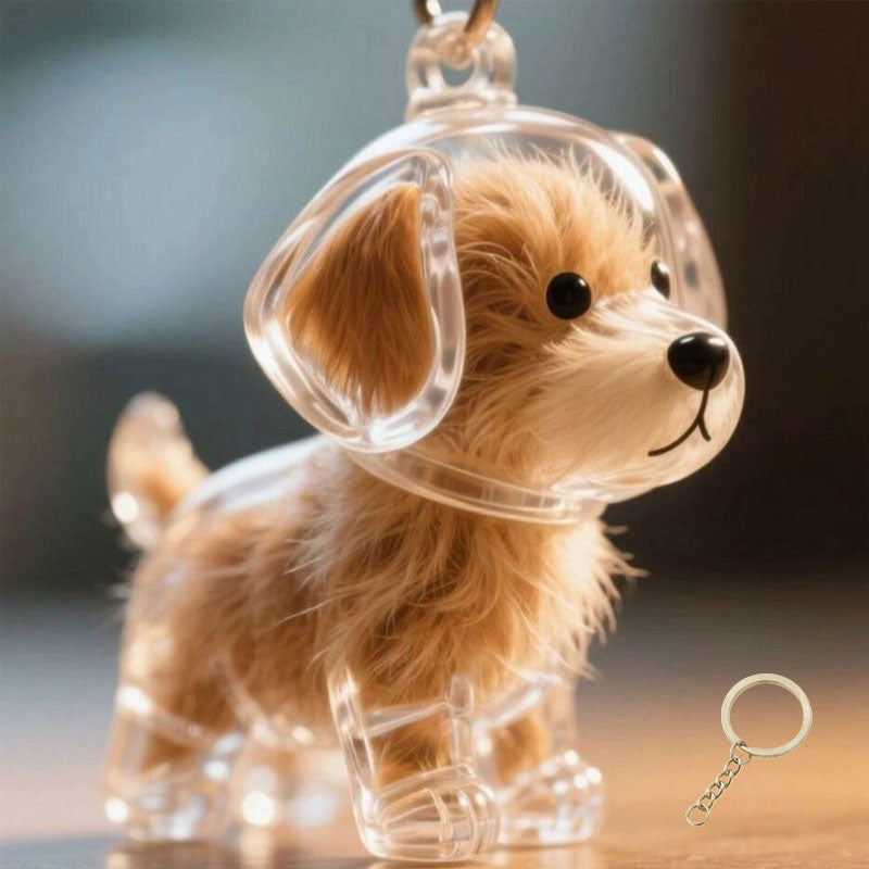 🐶Pet Hair Souvenir Pendant Keychain – Keep the Warmth of Your Companion💖✨