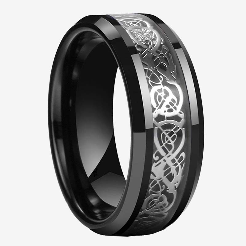 ✨Dragon Pattern Titanium Steel Ring｜A Symbol of Texture and Power✨