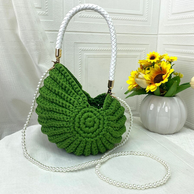 Hand-crocheted Seashell Bag