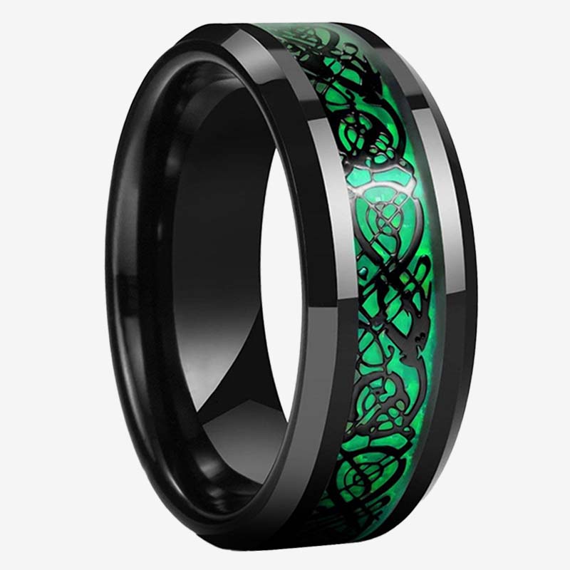 ✨Dragon Pattern Titanium Steel Ring｜A Symbol of Texture and Power✨