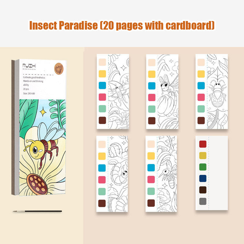 Gouache Painting Note Painting Coloring Board