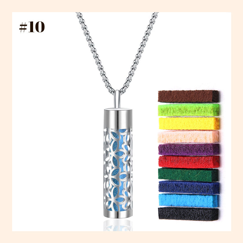 Aromatherapy Cutout Necklace Perfume Diffuser