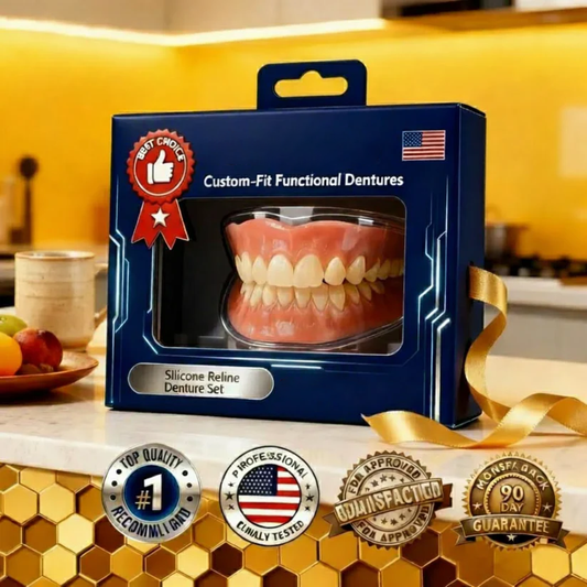 Custom-made functional dentures. Boost your confidence. ✨