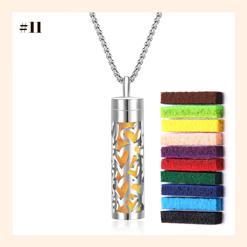 Aromatherapy Cutout Necklace Perfume Diffuser