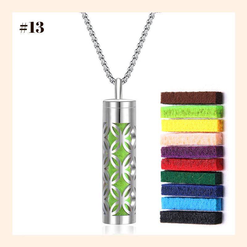 Aromatherapy Cutout Necklace Perfume Diffuser