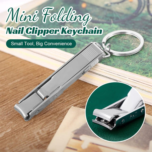 ✂️ Mini Folding Nail Clipper Keychain - Small Tool, Big Convenience