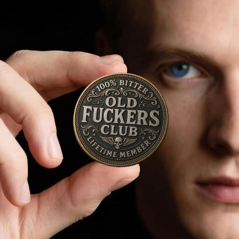 😎 Old F*ckers Club – Lifetime Member Coin🤘