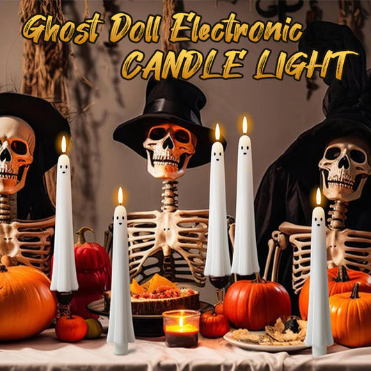 Remote Control Ghost Face 3D Flashing Candle Light