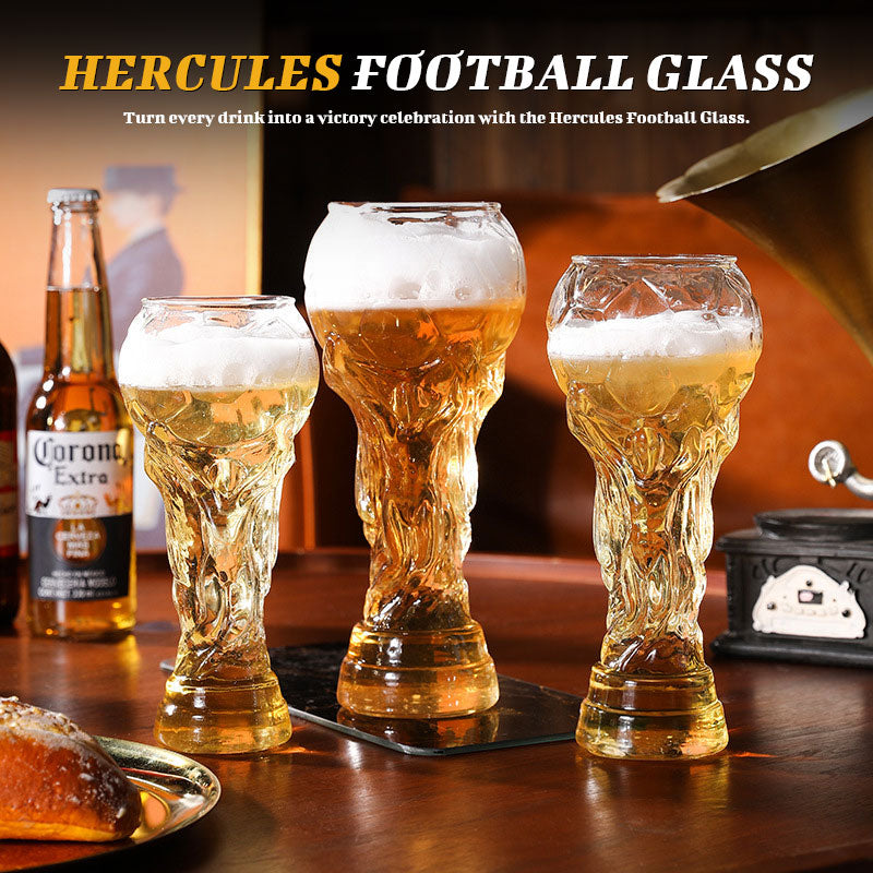 Hercules Football Glass