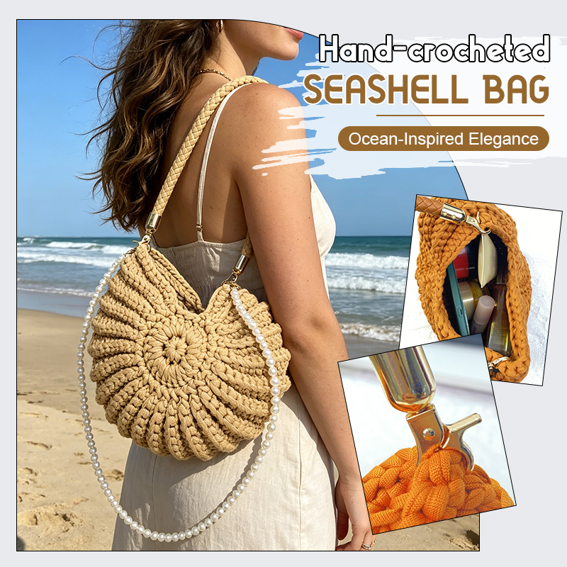 Hand-crocheted Seashell Bag