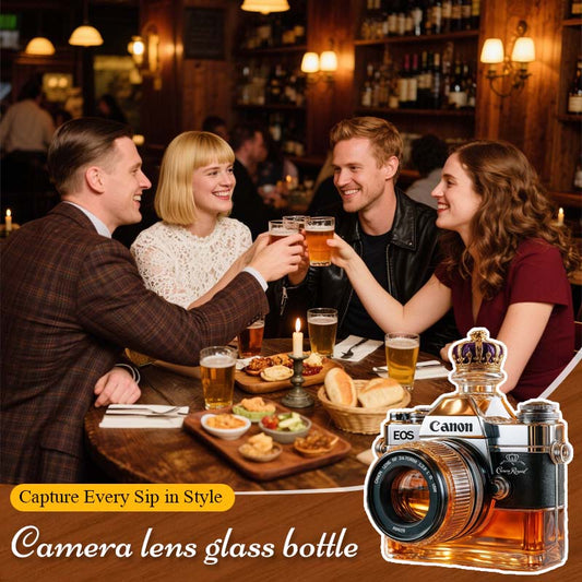 Camera Glass Bottle