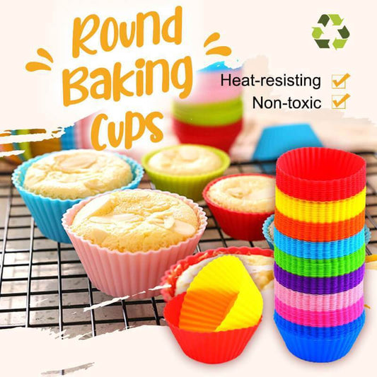 Reusable Food-Grade Silicone Baking Cups