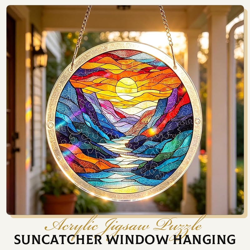 Acrylic Jigsaw Puzzle Suncatcher Window Hanging