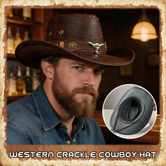 🤠 Western Crackle Cowboy Hat