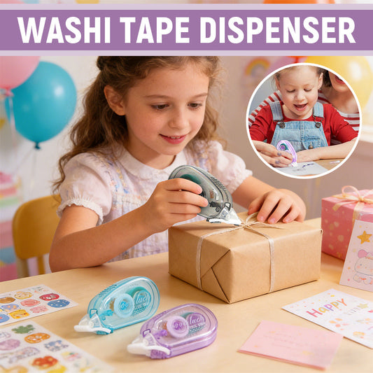 🎀 [Mess-Free Magic] Portable Dot Glue Tape Roller | The Secret to Perfect Gift Wrapping! ✨