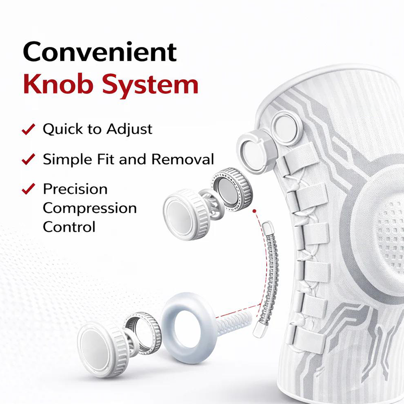 Adjustable Compression Knee Support – Knob Design + Patella